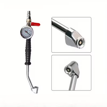 AirPro Gauge™ – Dispozitiv pentru umflare si verificare presiune roti, 0–220 PSI
