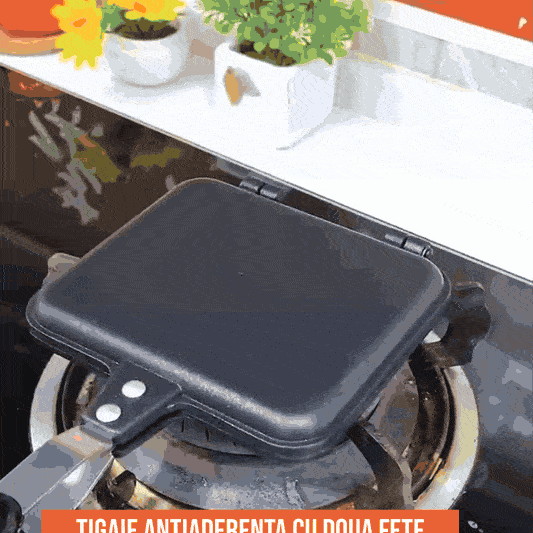 TwinChef™ Tigaie Antiaderenta cu Doua Fete