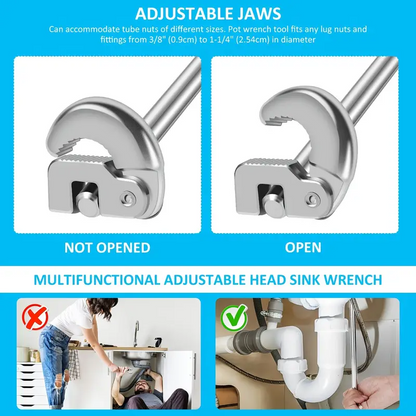 WiteMate™ – Cheie Reglabila pentru Chiuveta, cu Mecanism Rasucitor si Cap Rotativ 180°