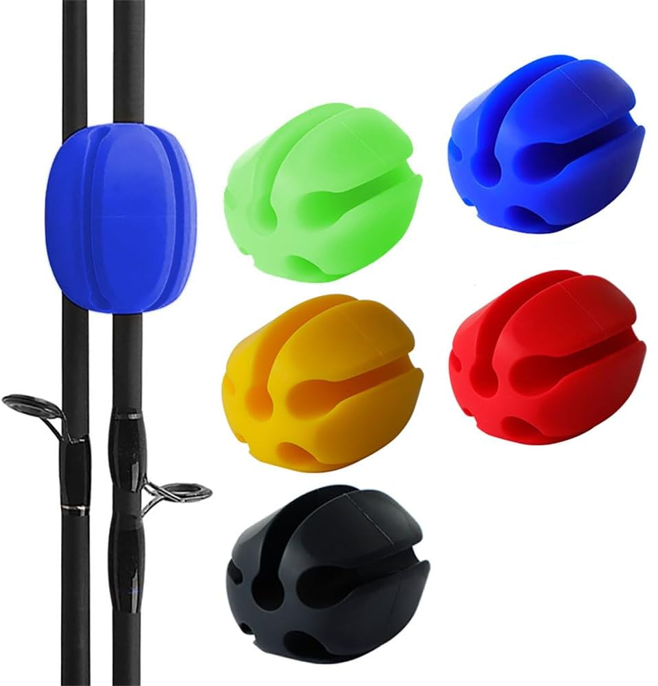 Rodster™ - Set de 6 Suporturi din Silicon pentru Lansete de Pescuit
