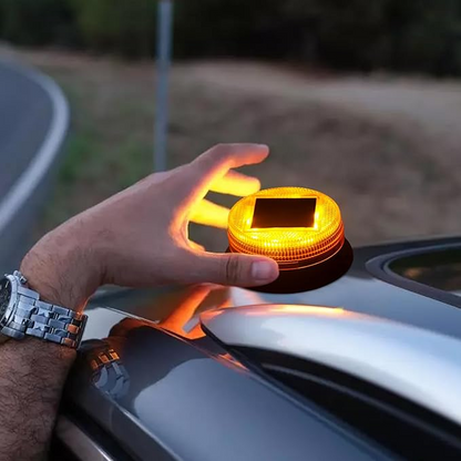FlashSolar™ – Lumina de avertizare cu LED intermitent alimentata solar
