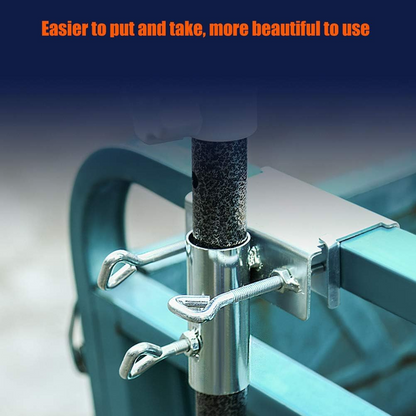 SunClamp™ – Suport Reglabil de Umbrela pentru Balcon si Terasa