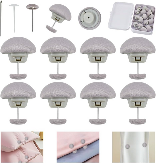 Cleme pentru plapuma Tip Ciuperca (Set 12 Bucati)