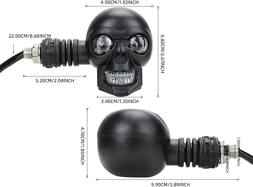 SKULLIX™ - Semnalizari LED Skull Pentru Motocicleta