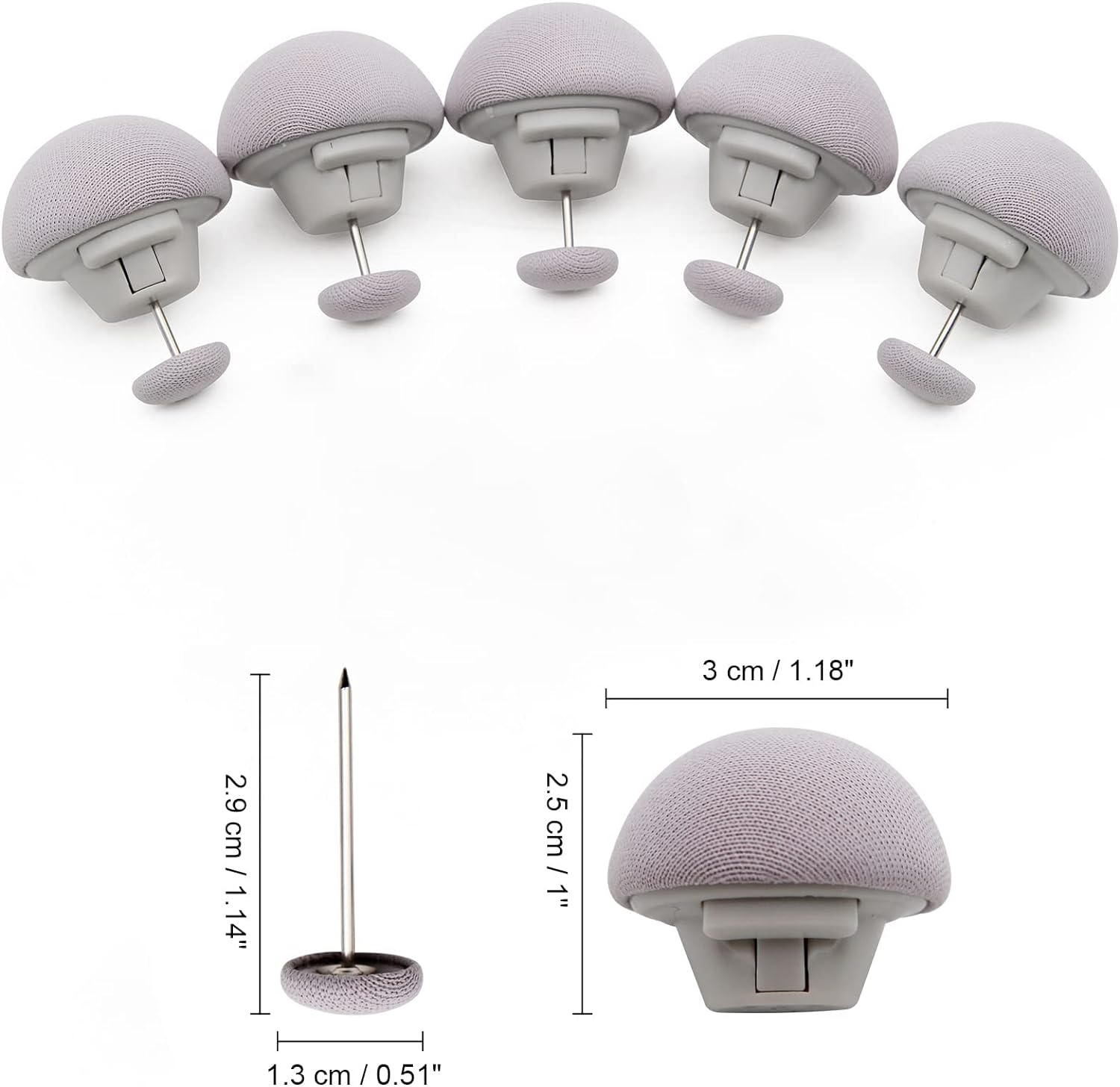 Cleme pentru plapuma Tip Ciuperca (Set 12 Bucati)