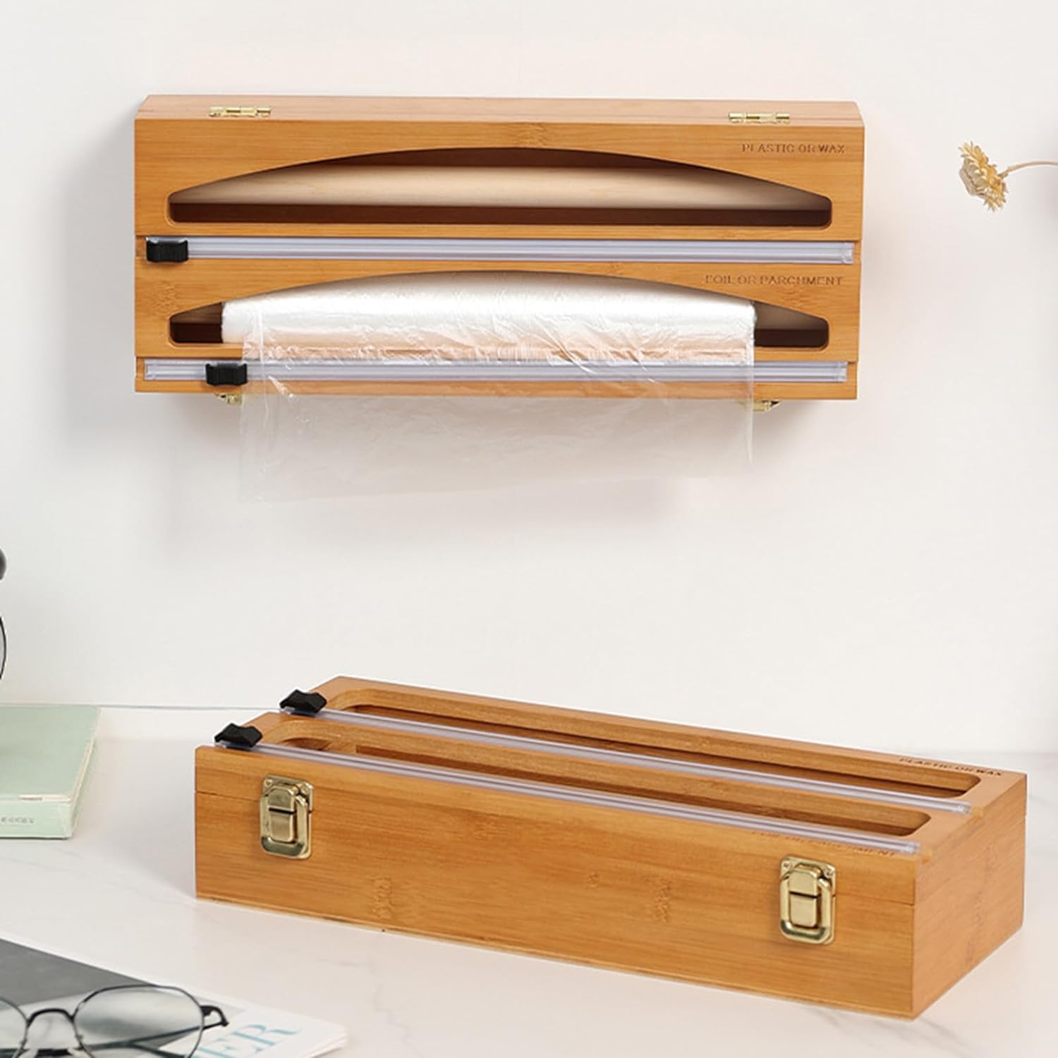 Organizator din Bambus de Bucatarie 3 in 1