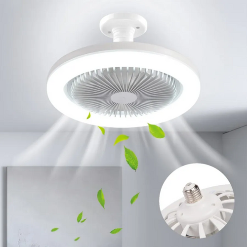 LUMIFAN™  Ventilator de tavan cu dulie, lumina LED si telecomanda
