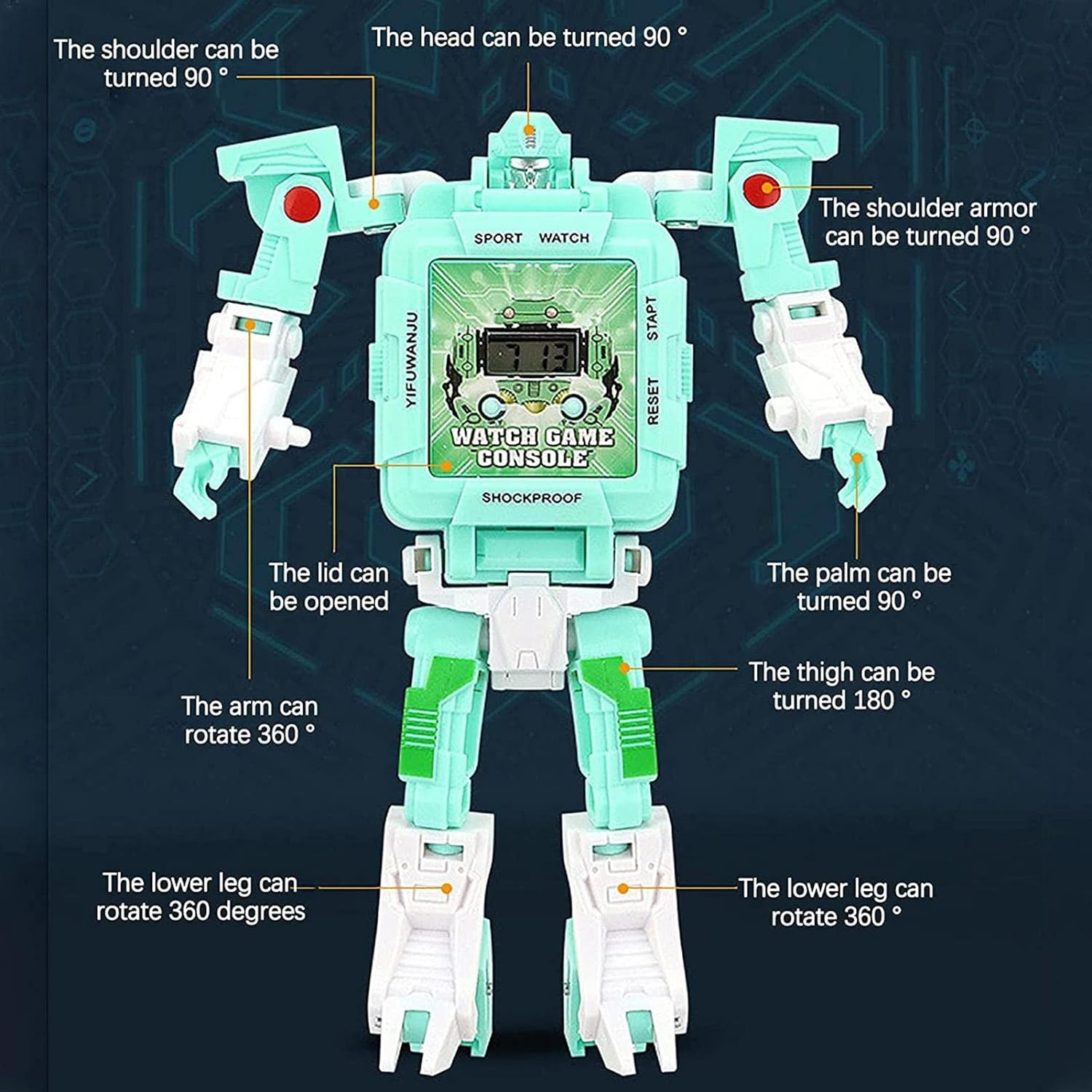 Ceas robot transformabil 3 in 1