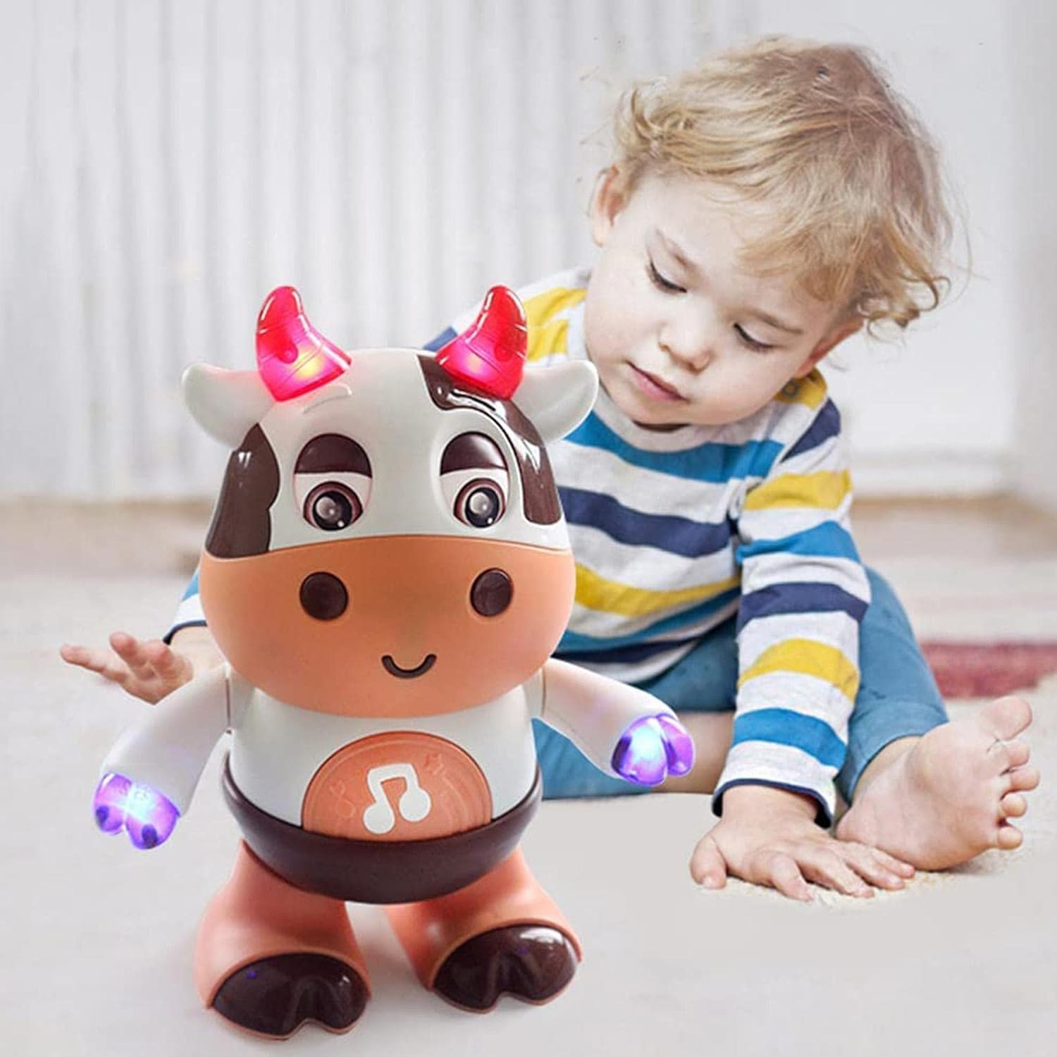 🔥OFERTA 1+1🔥JoyMoo™ - Vacuta Dansatoare cu Lumina si Muzica