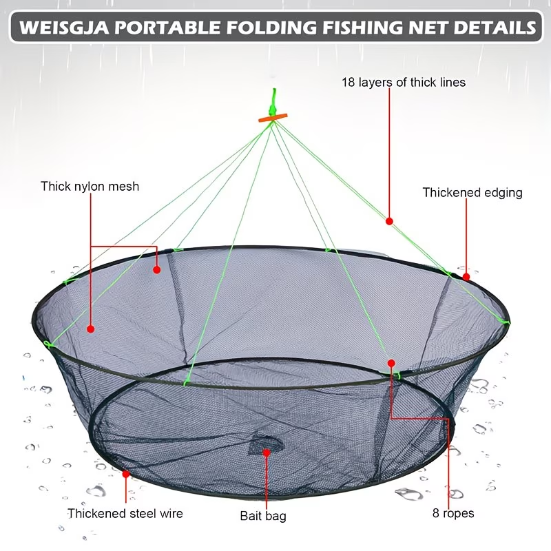 CatchMaster™ - Plasa de Pescuit Pliabila Profesionala