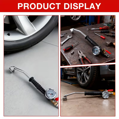 AirPro Gauge™ – Dispozitiv pentru umflare si verificare presiune roti, 0–220 PSI