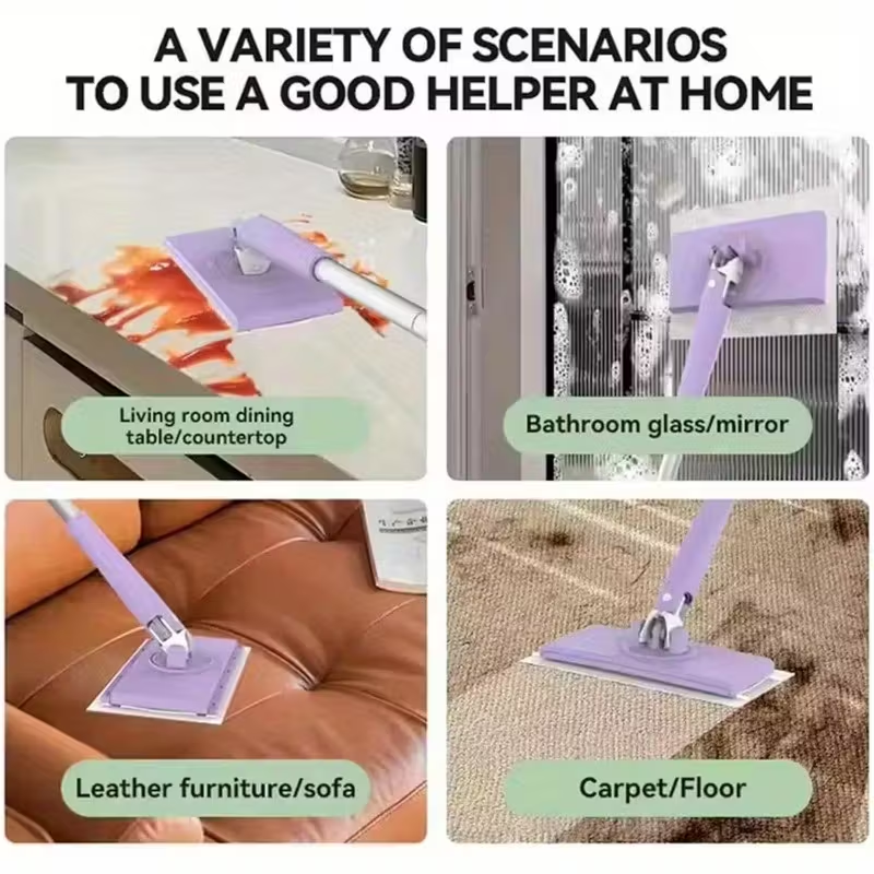 🔥OFERTA 1+1!🔥EasyClean™ – Mop Inteligent pentru Dischete Textila sau Lavete de Fata