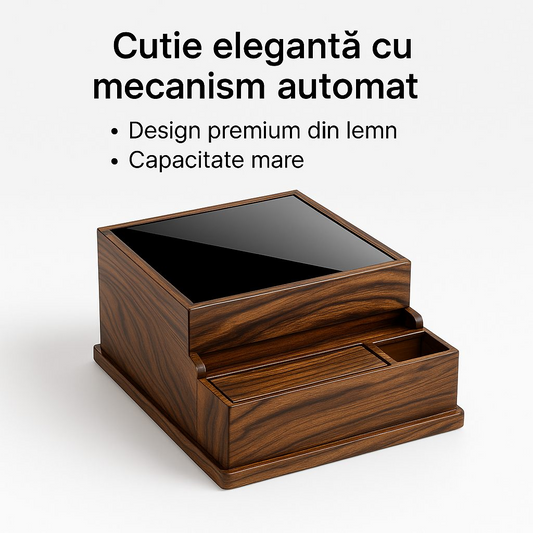 Woodora™ – Cutie Eleganta cu Mecanism Automat