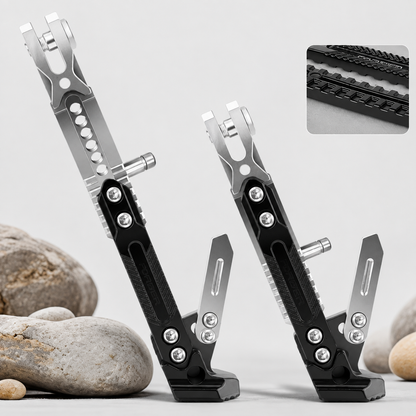 MotoStand™ - Cric Lateral Reglabil pentru Motociclete si Scutere