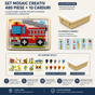 PIXORA™ - Set Creativ Mozaic 3D cu 480 de Piese