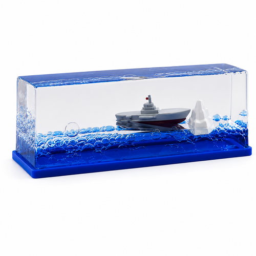DAYAcrylic™ – Titanic în Miniatura cu Efect de Valuri Lichide