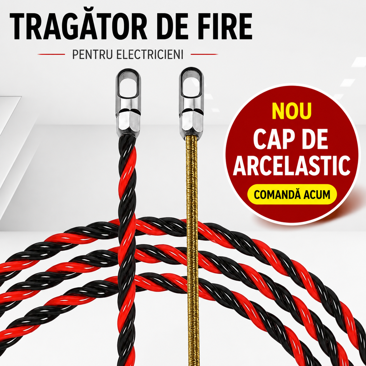 WireGuide™ – Dispozitiv Profesional pentru Tras Cabluri, 15 m