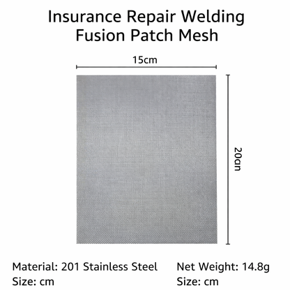 Plasa de Reparatie din Inox pentru Bara si Piese din Plastic (Set 5 Bucati 20x15cm)