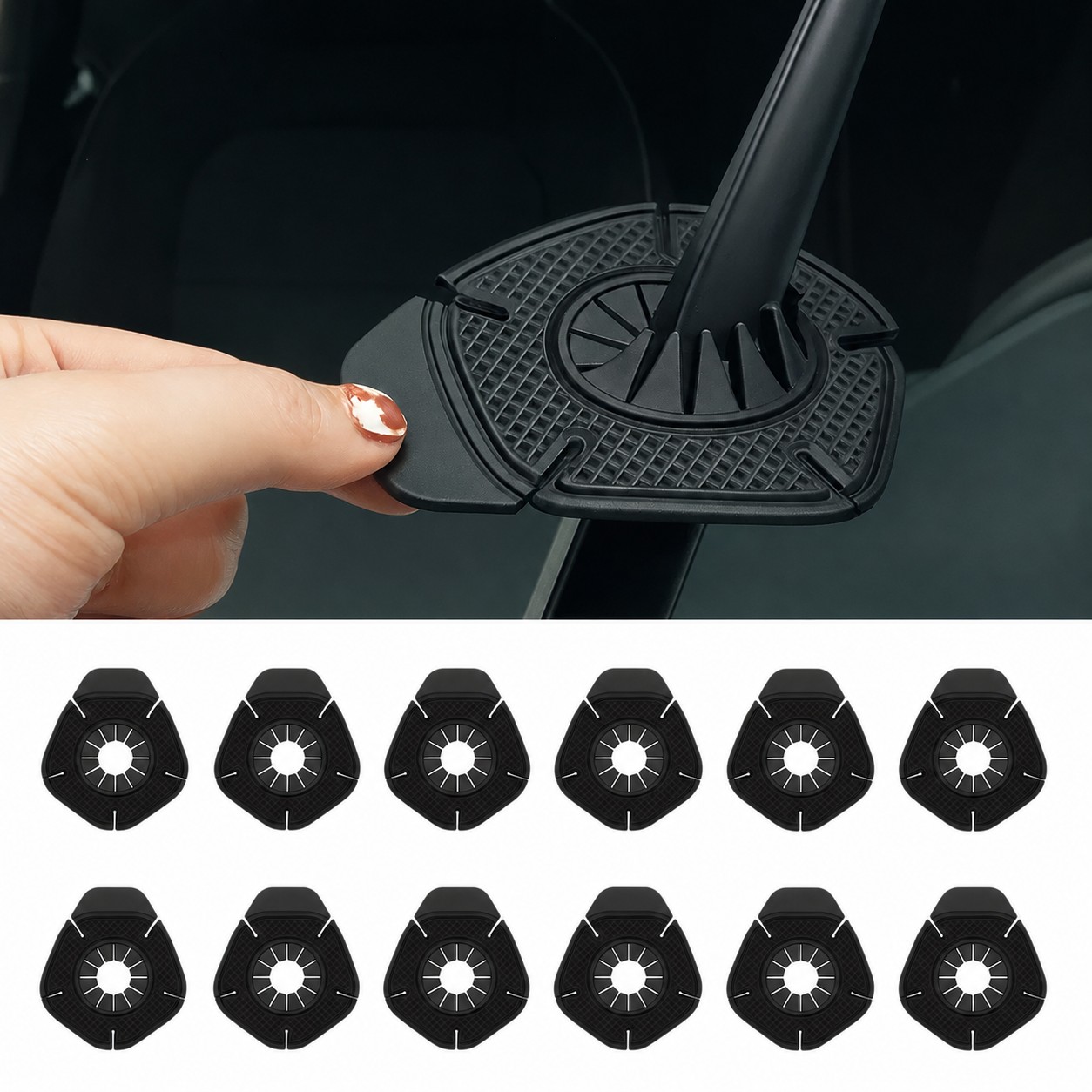 WipeGuard™ - Protectie Universala din Silicon pentru Axul Stergatoarelor Auto (Set de 12 Bucati)