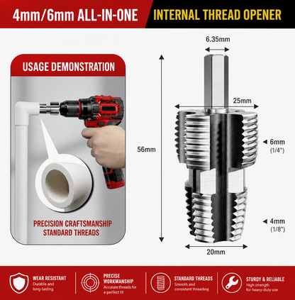Vipex™ - Instrument Multifunctional pentru Filetarea Tevilor