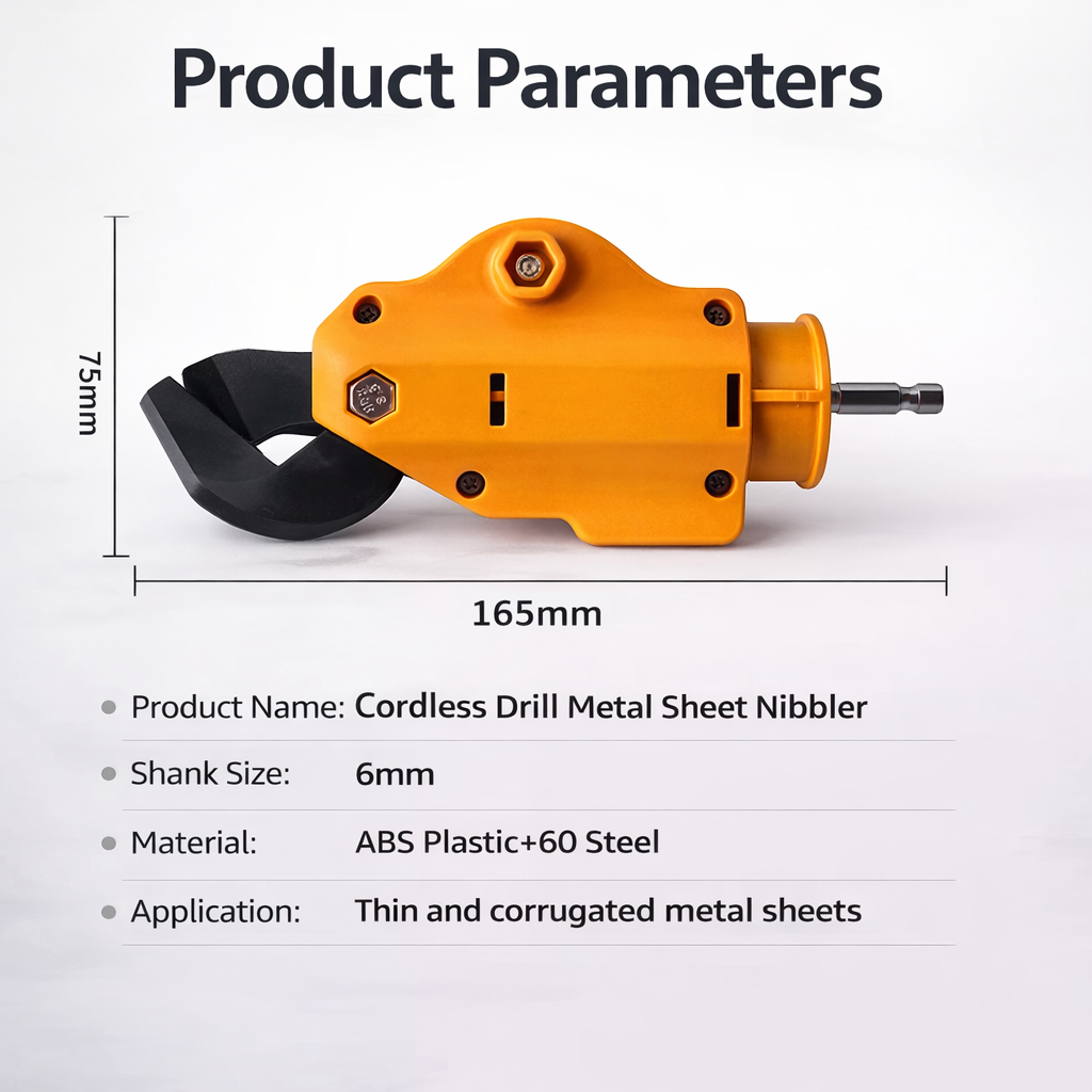 CutPro Drill™ – Foarfeca Electrica pentru Tabla, Atasament Bormasina