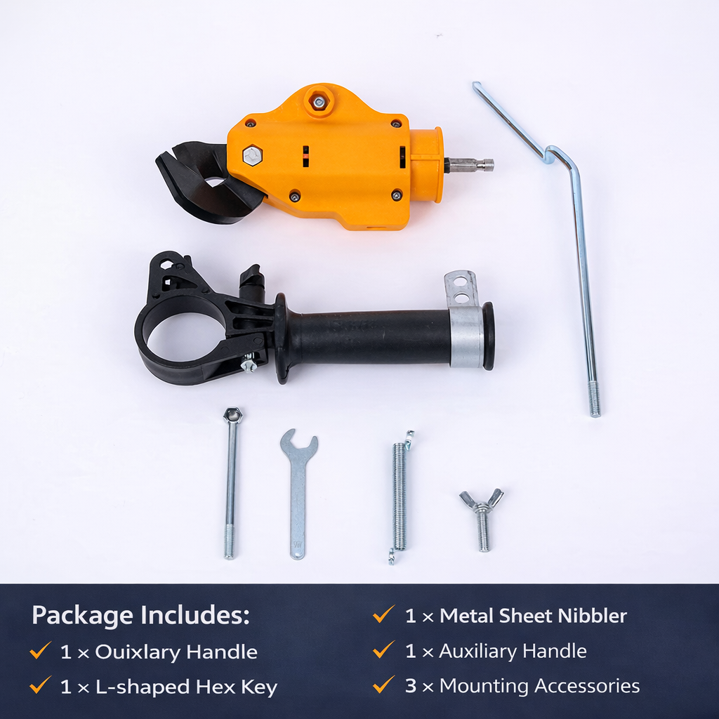 CutPro Drill™ – Foarfeca Electrica pentru Tabla, Atasament Bormasina