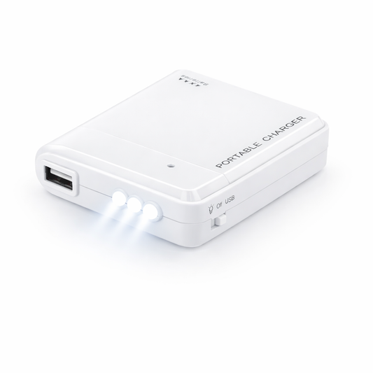 PowerCell™ – Incarcator de urgenta pe baterii AA cu USB si LED