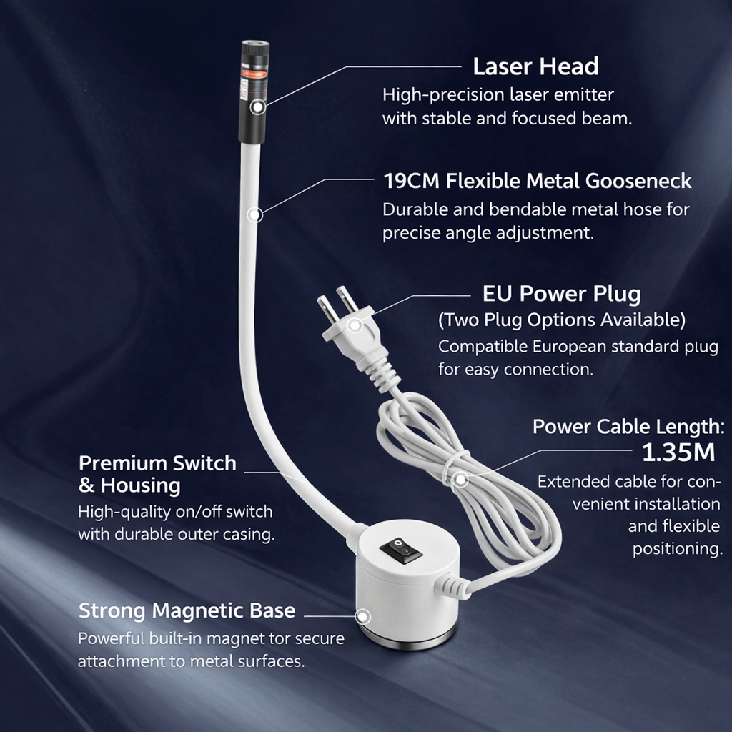 LaserCut™ – Lampa Laser de Pozitionare pentru Taiere Textile (220V)