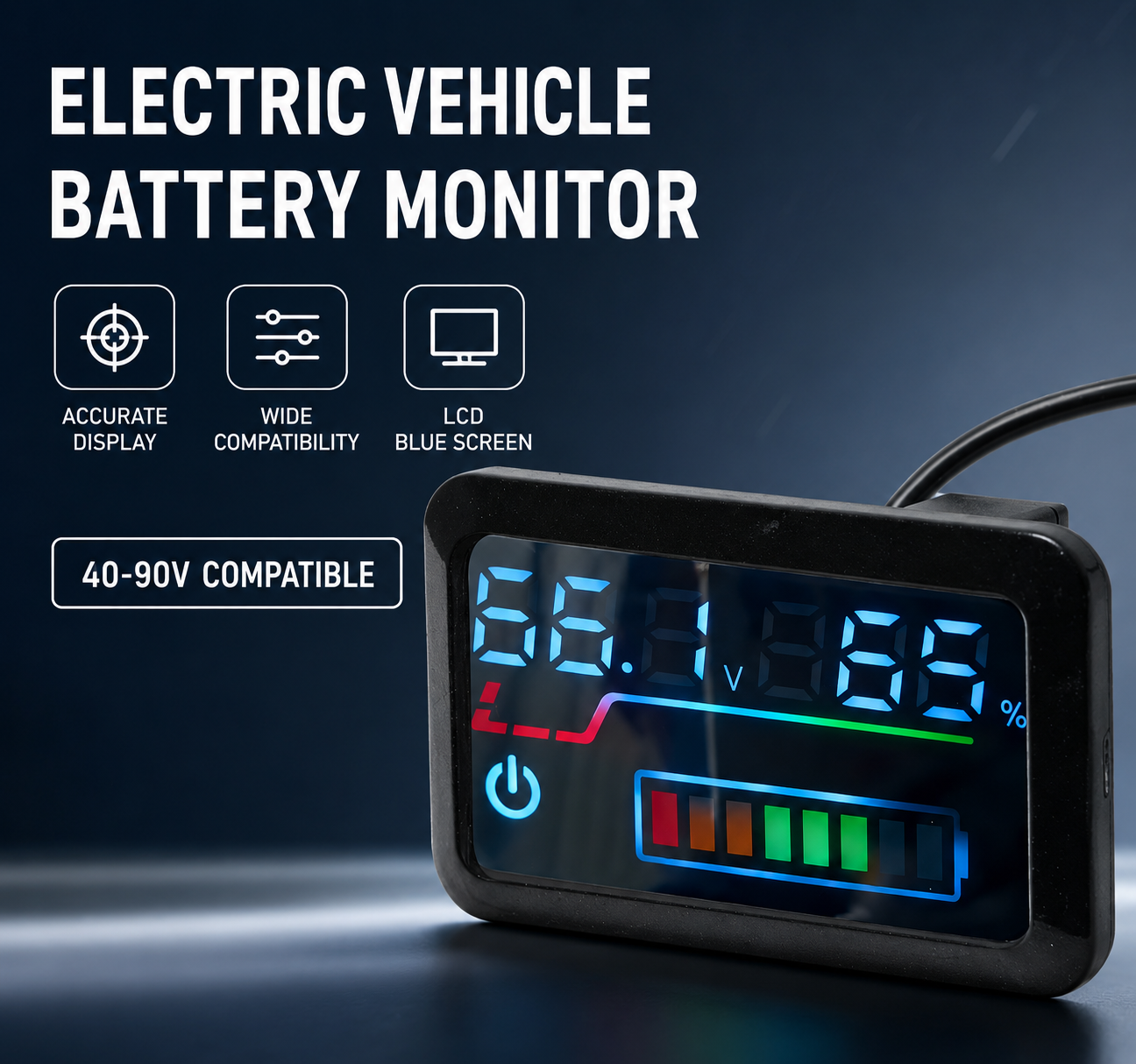 Voltaro™ – Afisaj Digital pentru Baterie Bicicleta si Trotineta Electrica