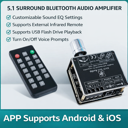 Ampify™ – Amplificator Audio Bluetooth 100W (50W + 50W)