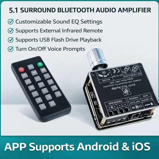 Ampify™ – Amplificator Audio Bluetooth 100W (50W + 50W)