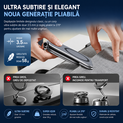MagFold™ – Suport Magnetic Pliabil pentru Telefon si Tableta