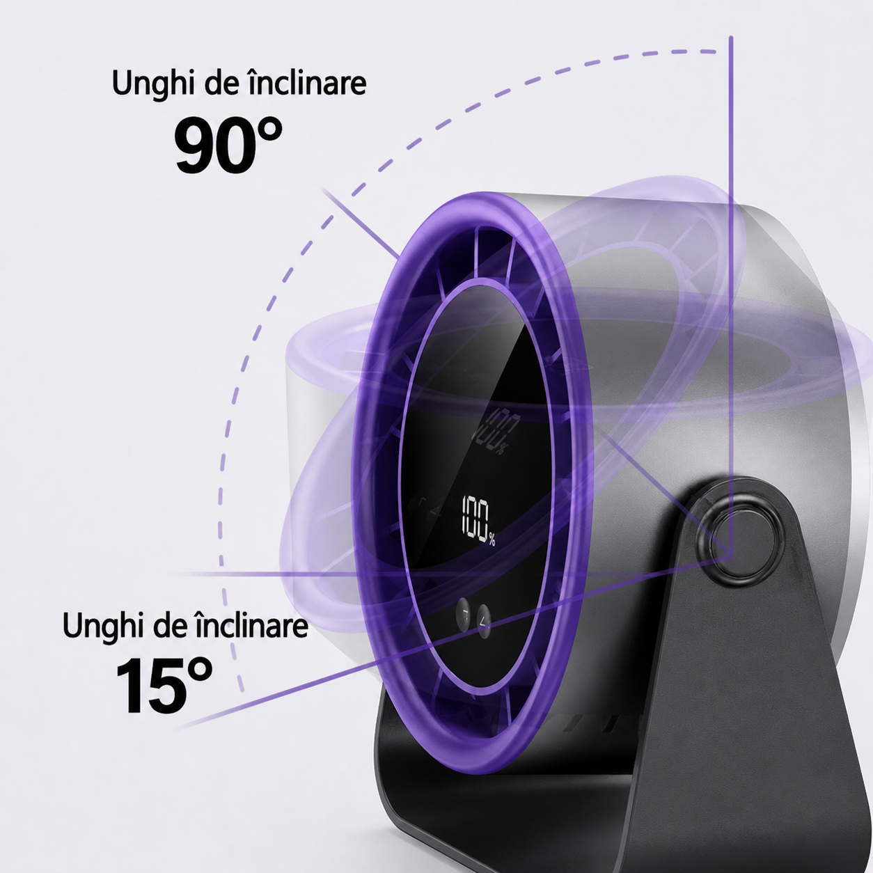 Vortiq™ – Ventilator Inteligent Ultra Silent cu Display Digital