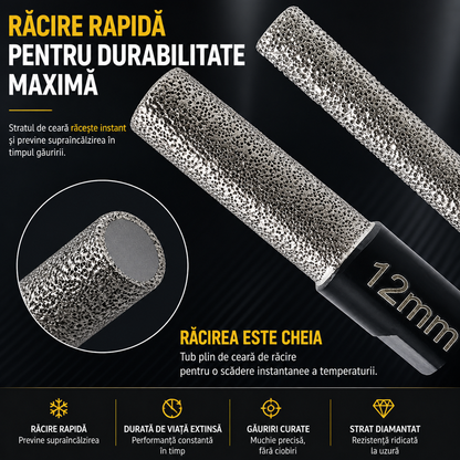 DrillX Pro™ – Set Burghie Diamantate pentru Polizor Unghiular (6/8/10/12mm)