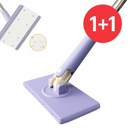 🔥OFERTA 1+1!🔥EasyClean™ – Mop Inteligent pentru Dischete Textila sau Lavete de Fata