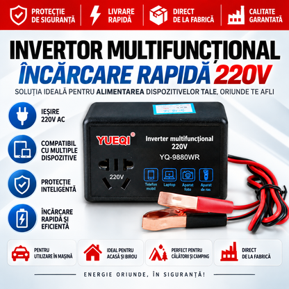 Voltivo™ - Convertor Multifunctional Auto 12V/24V la 220V