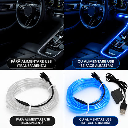 Banda LED Interioara pentru Masini (5m)