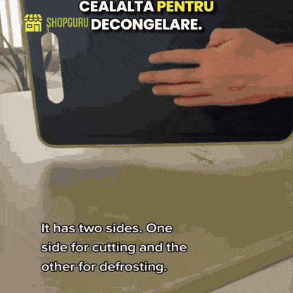 Tocator de Bucatarie 4-in-1 cu Ascutitor de Cutite si Placa de dezghet