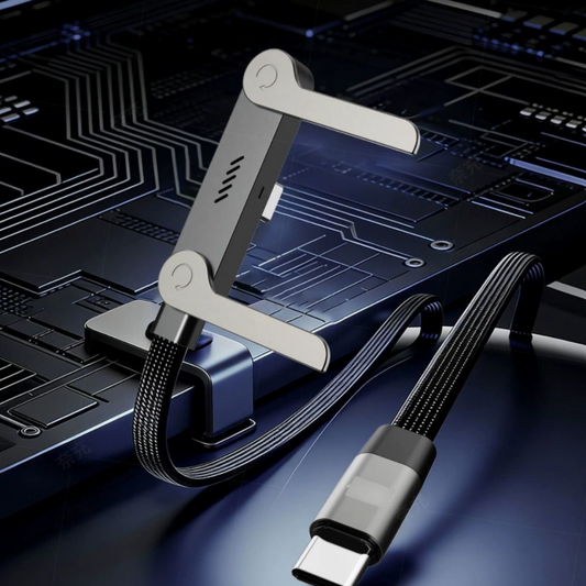PowerStand™ – Cablu Fast Charge 240W cu Suport pentru Telefon (1.5m)