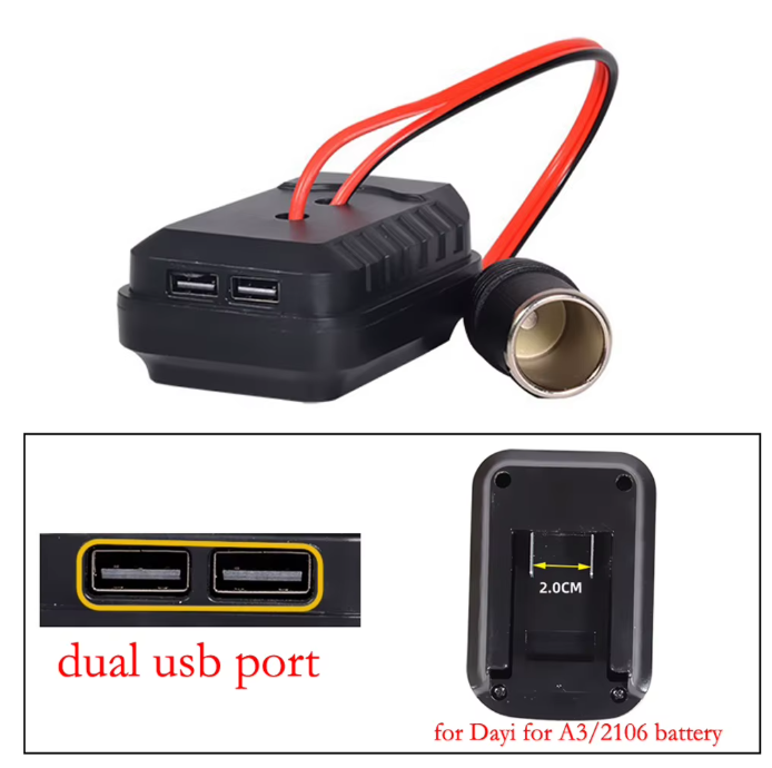 MakCharge™ – Adaptor USB si Priza Auto pentru Acumulatori Makita