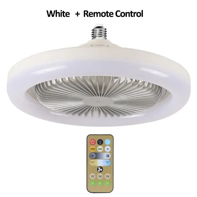 LUMIFAN™  Ventilator de tavan cu dulie, lumina LED si telecomanda