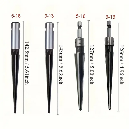 SharpCraft™ - Set Burghie Conice si Freze pentru Lemn si Metal (SET 4 Bucati)