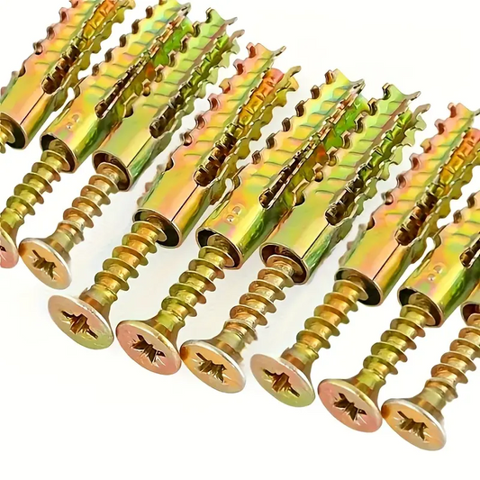 FixPro™ – Set 30 Dibluri de Expansiune 10x60 mm + Suruburi Hexagonale 6x60 mm