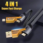 Cablu 4 in 1 de 100w cu Incarcare super rapida