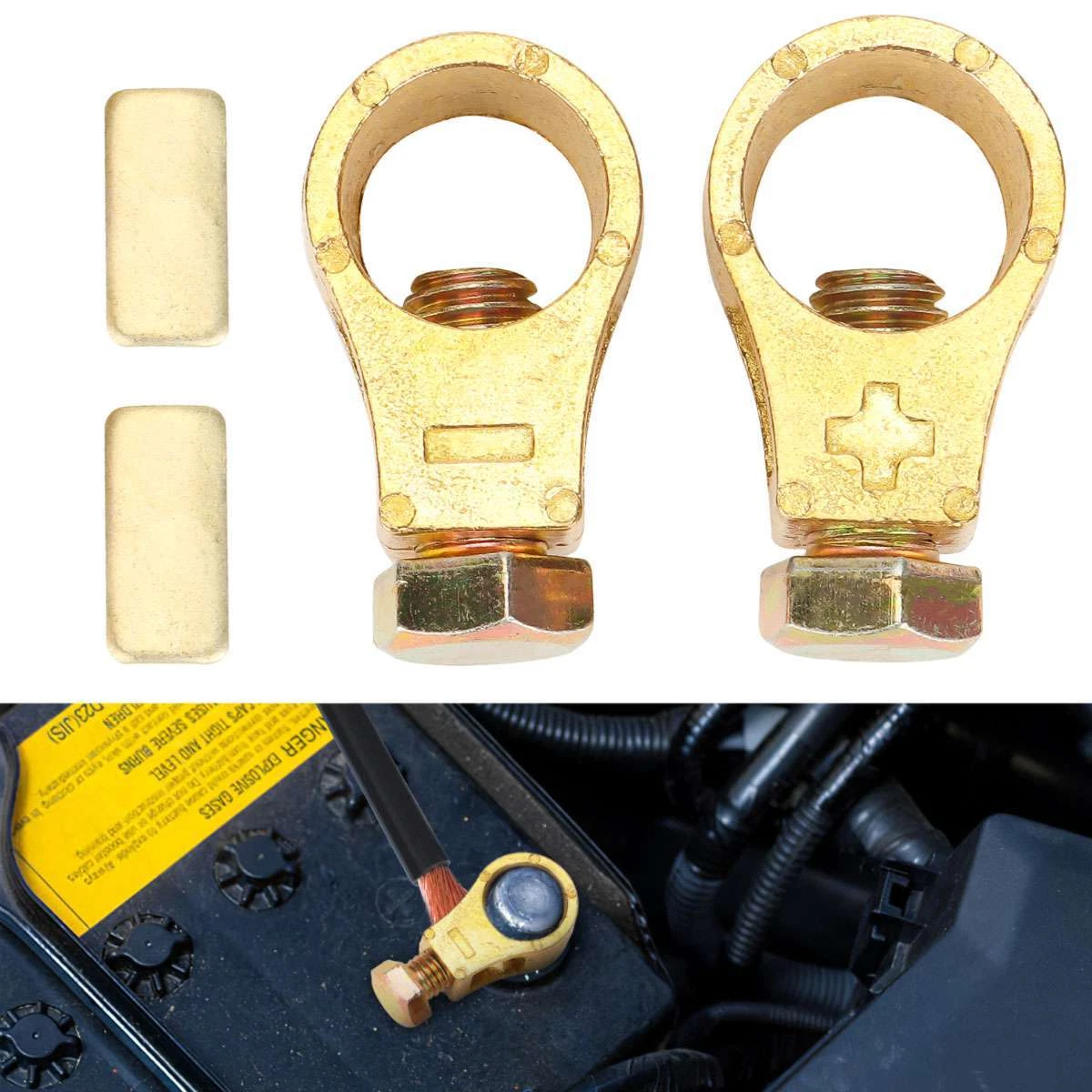 StartSafe™ – Cleme Robuste pentru Conexiuni Baterie (Set 2 Bucati)