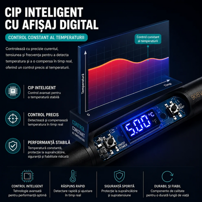 Solderix™ - Statie de Lipit cu Reglare de Temperatura – 80W