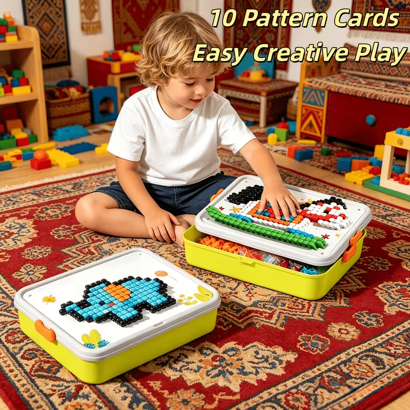 PIXORA™ - Set Creativ Mozaic 3D cu 480 de Piese
