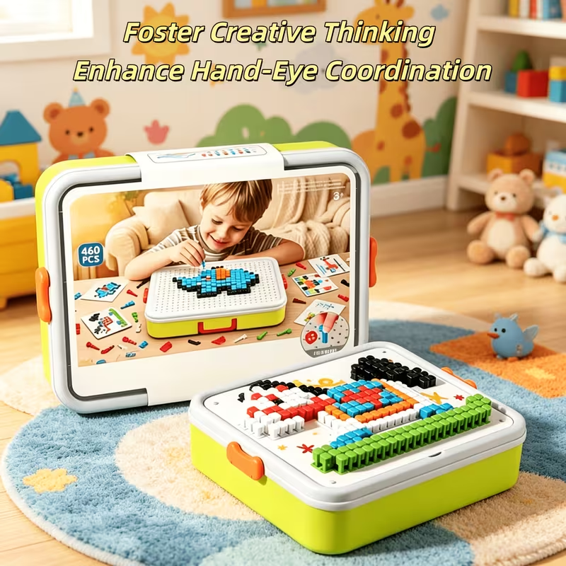 PIXORA™ - Set Creativ Mozaic 3D cu 480 de Piese
