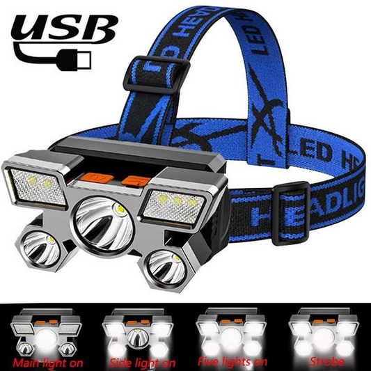 Lanterna LED cu 5 Becuri🔥Oferta 1+1! Comanzi 1 si Primesti 2🔥
