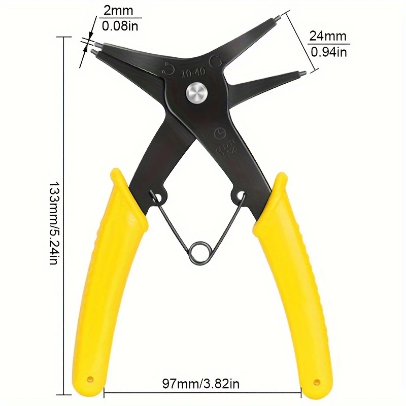 GripFix™ - Cleste Multifunctional 2-in-1 pentru Sigurante si Inel Elastic